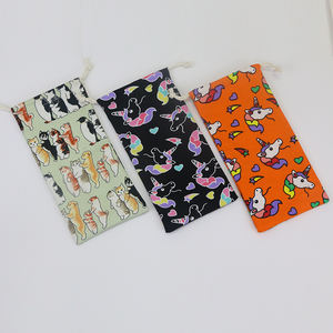 בד כותנה מותאם אישית משקפיים תיק תיק אחסון משקפי שמש שקיות זכוכית עם לוגו - Product Image 3