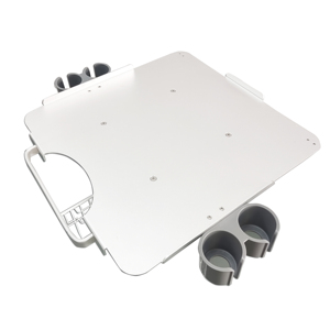 병원 가구 도매 모니터 스탠드 항공 알루미늄 휴대용 의료 기기 모바일 카트 트롤리 - Product Image 2