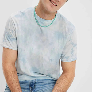 Camiseta de Verano OEM Personalizada 100% Algodón de Manga Corta con Cuello Redondo y Estampado Tie-Dye para Hombre - Product Image 5