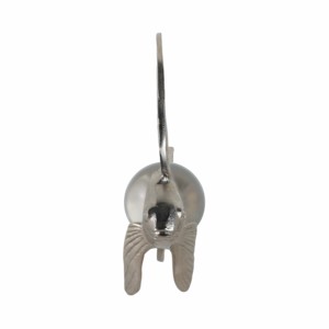 Scultura moderna di pesce con perla per decorazione di casa, bagno, ufficio, soggiorno. - Product Image 3