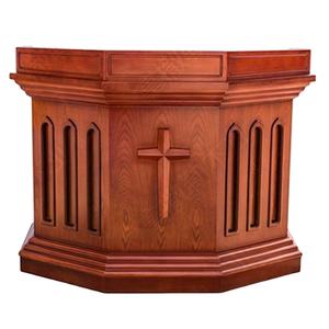 ที่มีคุณภาพสูงไม้คริสตจักร Pulpit การออกแบบคริสตจักรแท่นไม้แท่นโบสถ์ Pulpit สำหรับขาย - Product Image 1