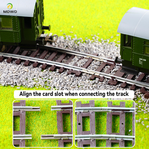 1/87 ho quy mô đào tạo mô hình đường sắt theo dõi có thể được hỗ trợ Nickel bạc hẹp đo curvedturnout - Product Image 4