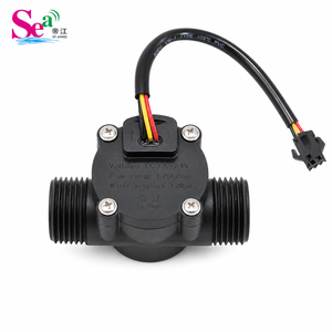 Débitmètre à turbine en nylon Dijiang ZJ-S201E G1/2 mâle, sortie impulsionnelle 3.5-24V pour distributeur, vente en gros OEM - Product Image 1
