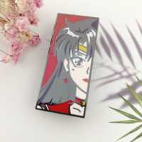 Metal Crafts Cute Sailor Moon Cartoon Girl Pin personalizado Hard Anime Black Nickel Esmalte Pin de solapa