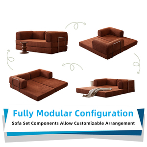 Chân không đóng gói sofa cắt hiện đại nén Trung Quốc hiện đại không khung không xương Bộ nhớ bọt sofa sang trọng Bộ ghế sofa để bán - Product Image 5