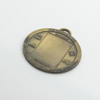 Médailles de cuivre antiques en alliage de zinc 3D de récompenses de trophées de sports en métal personnalisé