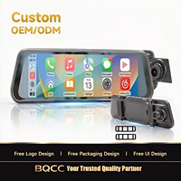 Lecteur multimédia de voiture BQCC 9,36 pouces avec écran tactile 2.5D, CarPlay sans fil, Android Auto, radio, Mirrorlink, Bluetooth, DVR intégré, caméra embarquée