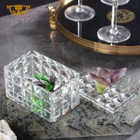 SAINT-VIEW Cristal Madkhan Brûleur Mubkhar Bakhoor Censer Tray Set Liuli Decor