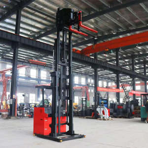 Carretilla elevadora eléctrica de pasillo estrecho de almacén, 1 tonelada, 1,5 toneladas, 1,6 toneladas, apilador de paletas de camiones de 3 vías con horquilla giratoria de 180 ° - Product Image 5