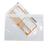 Enveloppes pour listes de colisage, pochettes en plastique auto-adhésives, transparentes, imperméables, LDPE, imprimées sur mesure pour les étiquettes d'expédition e-commerce, SGS