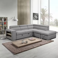 Sofá Cama Seccional Modular Moderno En Forma De L De 5 Plazas Con Almacenamiento Para Sala De Estar Ajustable Venta Al Por Mayor De Proveedor De Vietnam
