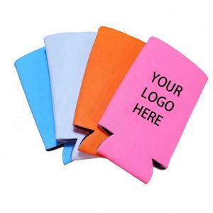 Custom Logo Can Cooler Neoprene Sublimation Blank Screen Printing 12oz Standard <b>Slim</b> Beer Bottle Can Cooler Sleeve - Product Image 6