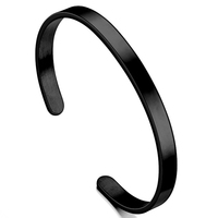 CHENG JEWELERS Vente en gros de bijoux bon marché de haute qualité, 6mm de large, bijoux tendances, bracelets en acier inoxydable plaqués or 18 carats pour hommes