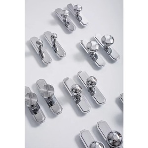 Modern Chrome <strong>Silver</strong> Brass Cabinet <strong>Knobs</strong> for Furniture Kitchen Handles Contemporary Wardrobe Dresser <strong>Drawer</strong> Hardware Bar - Product Image 6