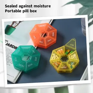 Boîte de Rangement Hebdomadaire pour Pilules, Organisateur de Médicaments, Conteneur de Comprimés, Boîte à Capsules – Vente en Gros - Product Image 4