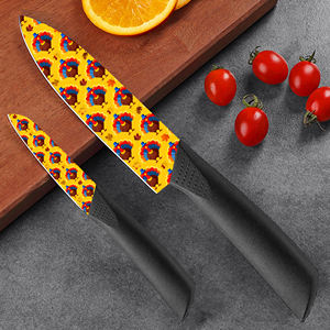 Nouvelle tendance 2 ensembles de couteaux de chef en céramique Couteau de chef professionnel Manche en plastique En stock Livraison gratuite Haute qualité Ebay Dropshipping - Product Image 1