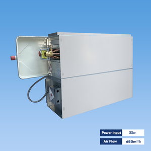 Unité de ventilo-convecteur horizontal ultra-mince dissimulée pour installation au plafond à profil bas dans les hôtels, ventilo-convecteur hydronique dissimulé - Product Image 6