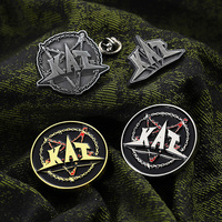 Broche personnalisée en alliage de zinc, épinglette en métal 2D/3D pour chapeau, col, vêtements, badge rond en émail, épinglette de revers sur mesure