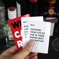 Jeux de table classiques personnalisés Carte de jeu qui peut risquer de boire pour la fête