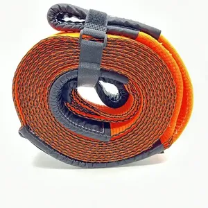 Phục hồi Kit tùy chỉnh <span class=keywords><strong>4x4</strong></span> máy kéo xe <span class=keywords><strong>Tow</strong></span> Rope snatch dây đeo Heavy Duty <span class=keywords><strong>Tow</strong></span> phục hồi Dây đeo với xiềng xích Kit - Product Image 2