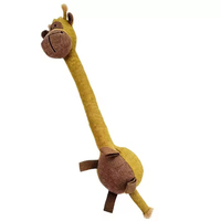 Jouet en peluche interactif en gros avec son couineur, balle anti-ennui pour animaux, soulagement des dents, bruit de papier froissé
