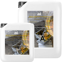 Scellant Époxy Électrique IP68/IP69 1000V 1280g Brun Translucide (Transparent) Étanche pour Boîtiers de Jonction, Plateaux Tournants, Gaines de Câbles