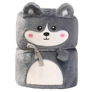 Coperte personalizzate nuovi prodotti a buon mercato bambino arrotolato animale cartone animato coperta morbida in pile di corallo divertente coperta di peluche - Product Image 1