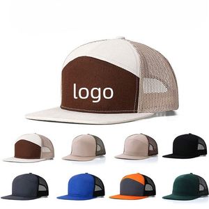 Promotional <b>Gift</b> 7-Panel Net Hat <b>for</b> <b>Truck</b> <b>Drivers</b> Breathable 100% Cotton Baseball Cap - Product Image 2