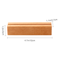 Support de table en bois pour cartes, photos et cartes postales en acrylique A4/A5/A6 – Présentoir en bois pour menus
