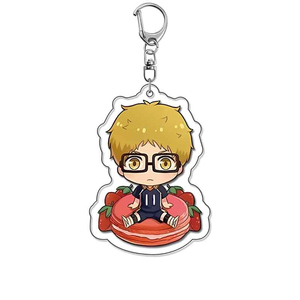 Porte-clés en acrylique <span class=keywords><strong>Haikyuu</strong></span> Anime, pendentif mignon Tobio Kageyama Shoyo Hinata <span class=keywords><strong>Kenma</strong></span> Kozume Yuu Nishinoya, breloques, cadeau pour les fans - Product Image 6