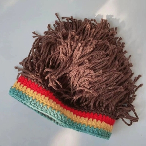 <span class=keywords><strong>Bonnet</strong></span> <span class=keywords><strong>Rasta</strong></span> Jamaïcain en Polyester Bottcoola avec Dreadlocks, Perruque et Barbe <span class=keywords><strong>Rasta</strong></span> Tricotées Hip Hop Amusantes pour Hommes et Femmes pour Halloween - Product Image 5