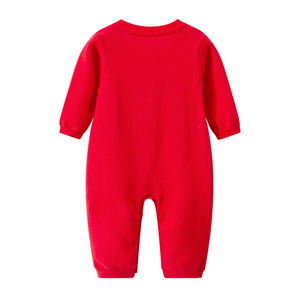 Combinaison pour bébé nouveau-né en coton tricoté, design jacquard personnalisé par le fabricant, collection automne boutique - Product Image 1