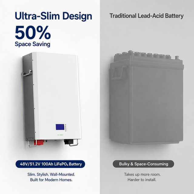 Residential Home Solar System Battery 48V 100Ah LiFePO4 5kWh Powerwall Energy Storage System for Photovoltaic Project