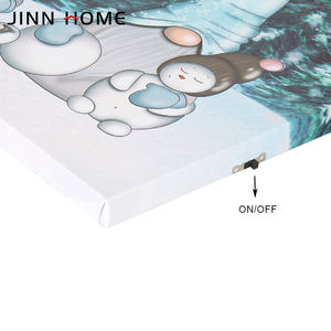 Cadre en bois imprimé UV Art mural Aquarelle <span class=keywords><strong>Paysage</strong></span> <span class=keywords><strong>d</strong></span>'<span class=keywords><strong>hiver</strong></span> Éclairage Impressions sur toile pour la <span class=keywords><strong>d</strong></span>écoration intérieure avec <span class=keywords><strong>photos</strong></span> personnelles - Product Image 3