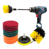 LIJIE Set de brosses de perçage Poling King Manufacture Wholesale Car Cleaning Brosses de nettoyage de voiture pour l'intérieur des voitures