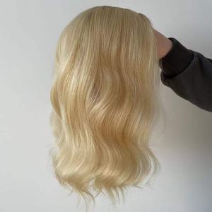 Pelucas rectas cortas de aspecto Natural de cabello humano europeo 100%, peluca de monofilamento de encaje transparente con Base de tupé superior Mono Doble - Product Image 3