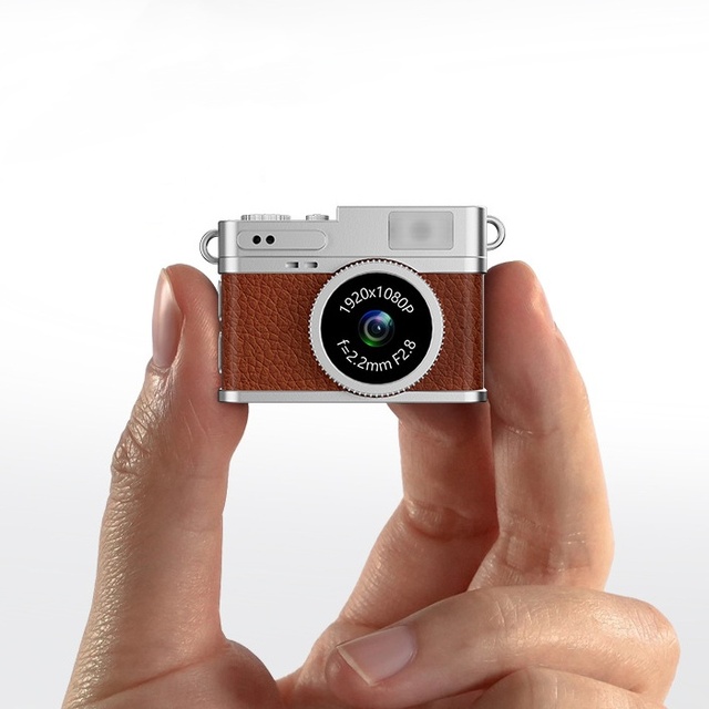 S150 Mini Retro Keychain Camera 1080P HD Video Recording Portable Waterproof Nightshot 21x-40x Optical Zoom Button-Shaped Kids