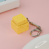 Porte-clés personnalisé anti-stress en résine époxy, vente en gros, usine chinoise, faible MOQ, articles d'anime, clé 3D, jouet mécanique anti-stress