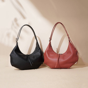 Bolso <span class=keywords><strong>bandolera</strong></span> con cierre de cremallera portátil de alta calidad de piel de vaca de diseño de lujo, bolso de mujer de cuero genuino, bolsos de hombro - Product Image 3