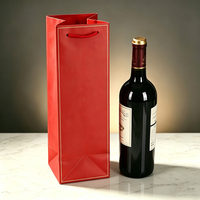 Sac en papier kraft de luxe personnalisé réutilisable à ouverture supérieure pour bouteilles de champagne et de vin, idéal comme cadeau