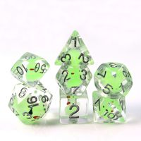 Dés en résine en gros, ensemble de dés personnalisés, dés en métal Dragon et Dungeon