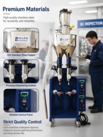 Machine de remplissage automatique de toner à double tête avec couvercle écologique et station de remplissage et d'emballage de poudre de toner à alimentation automatique
