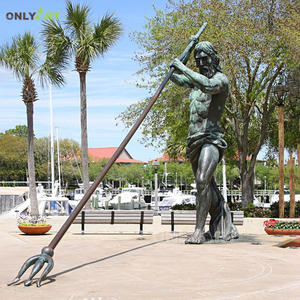 Grande sculpture en bronze de dieu poseidon de <span class=keywords><strong>mythologie</strong></span> <span class=keywords><strong>grecque</strong></span> sur mesure pour paysage de parc <span class=keywords><strong>et</strong></span> de jardin extérieur - Product Image 3
