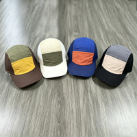 Casquette de baseball unisexe en nylon OEM, respirante, imperméable, réglable, avec broderie, idéale pour le sport et la protection solaire estivale