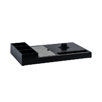 Bouilloire Électrique Sans Fil 1200W 1L avec Plateau, Contrôle de Température, Arrêt Automatique, Protection Anti-Ébullition à Sec, Rotation à 360°, Idéale pour Hôtels