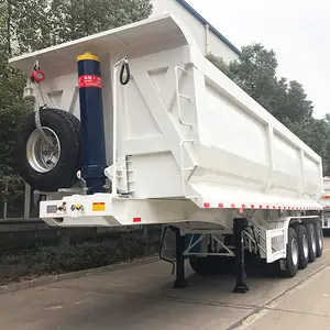 3/4/5 trục 80 tấn U hình dạng phía sau tipper trailers/tri-trục End Dump Tipping bán xe tải Trailer