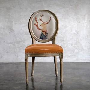 Chaise de salle à manger en tissu de style américain en bois massif, mobilier de maison mobile pour hôtel et <span class=keywords><strong>restaurant</strong></span> - Product Image 6