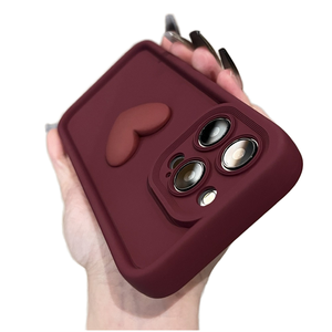 Cho Cho Cho 16/17 Pro Max Điện Thoại Di Động Trường Hợp Silicone Giả Chống Sốc Chống-Mùa Thu Điện Thoại Grip Bao Gồm Tình Yêu Thiết Kế - Product Image 1