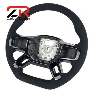 Volante Deportivo de Fibra de Carbono y Gamuza Negra para <span class=keywords><strong>Land</strong></span> <span class=keywords><strong>Rover</strong></span> Range <span class=keywords><strong>Rover</strong></span> Defender L663 110 90 Vogue L405 <span class=keywords><strong>Rover</strong></span> Evoque - Product Image 3