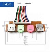 Omputer-panel frontal de 6,8/7,4/7,8 cm, carcasa de PC